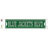 Blue Jackets Blvd Novelty Narrow Sticker Decal