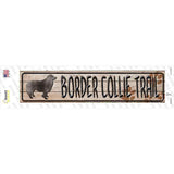 Border Collie Trail Novelty Narrow Sticker Decal