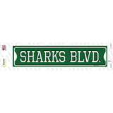 Sharks Blvd Novelty Narrow Sticker Decal