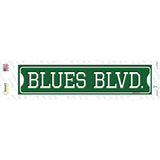 Blues Blvd Novelty Narrow Sticker Decal