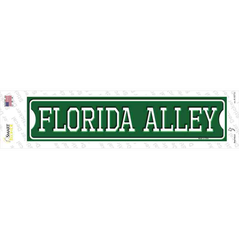 Florida Alley Novelty Narrow Sticker Decal