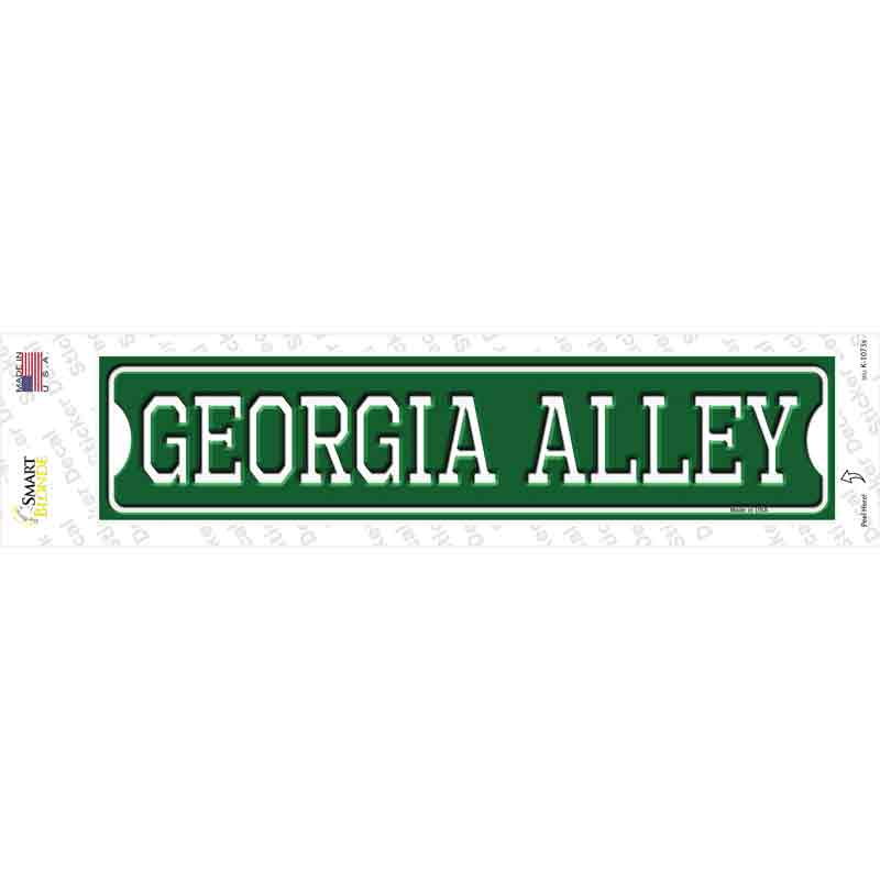 Georgia Alley Novelty Narrow Sticker Decal