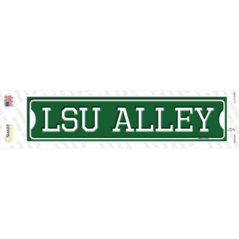 LSU Alley Novelty Narrow Sticker Decal