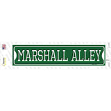 Marshall Alley Novelty Narrow Sticker Decal