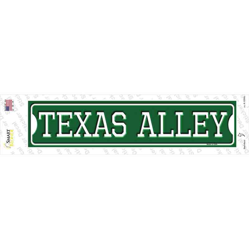 Texas Alley Novelty Narrow Sticker Decal