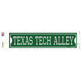 Texas Tech Alley Novelty Narrow Sticker Decal