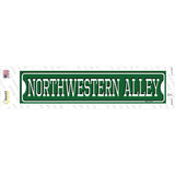 Northwestern Alley Novelty Narrow Sticker Decal