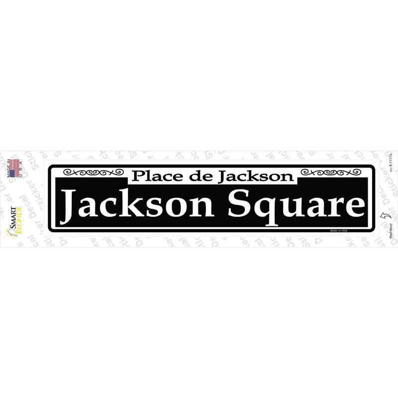 Jackson Square Novelty Narrow Sticker Decal