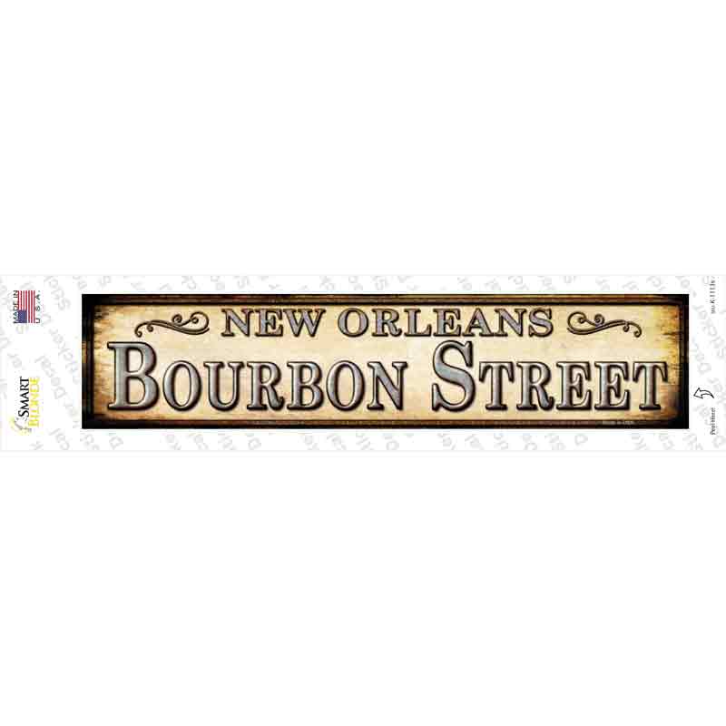 Bourbon Street New Orleans Novelty Narrow Sticker Decal