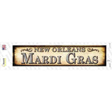 Mardi Gras New Orleans Novelty Narrow Sticker Decal