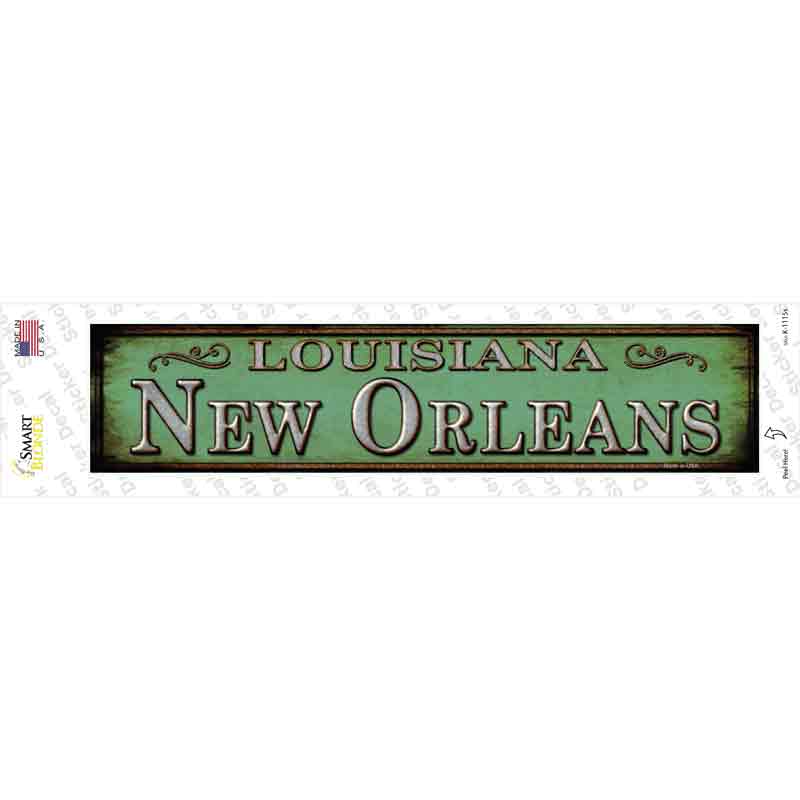 New Orleans Louisiana Novelty Narrow Sticker Decal
