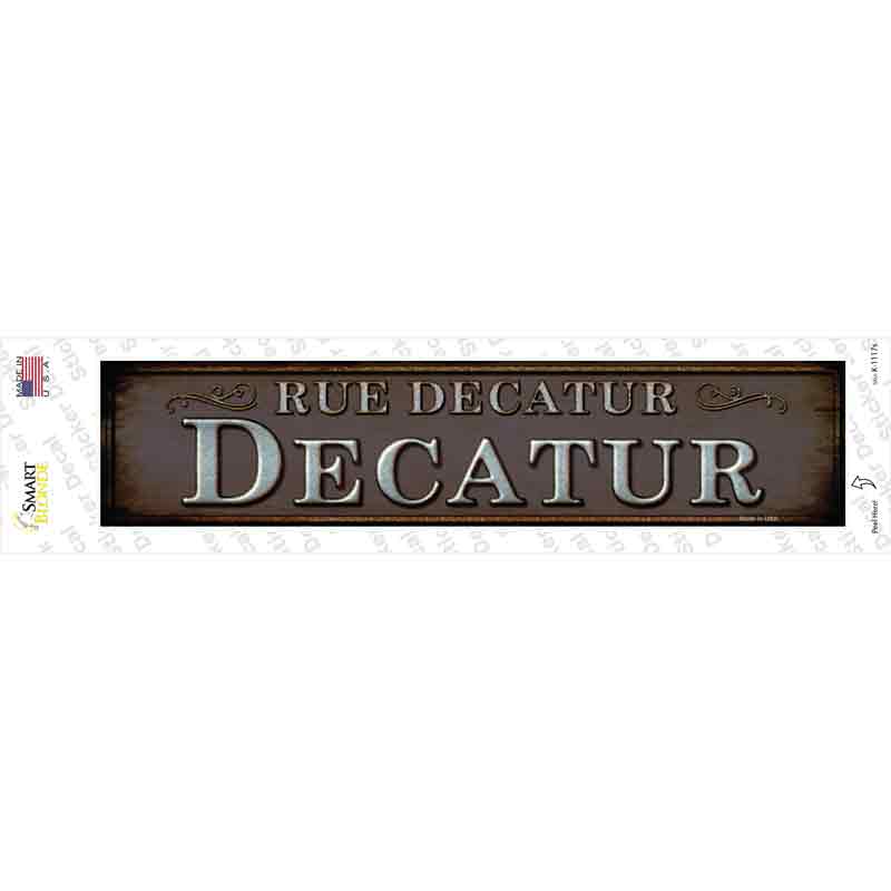 Rue Decatur Novelty Narrow Sticker Decal