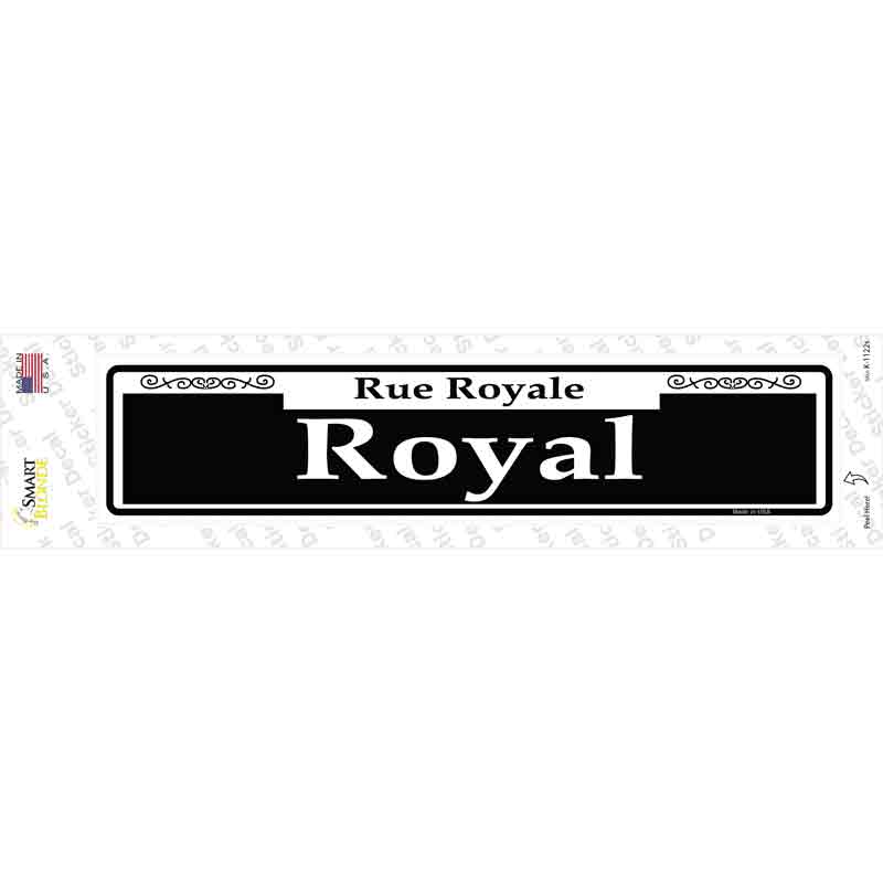 Royal Novelty Narrow Sticker Decal