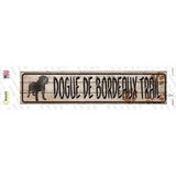Dogue De Bordeaux Trail Novelty Narrow Sticker Decal