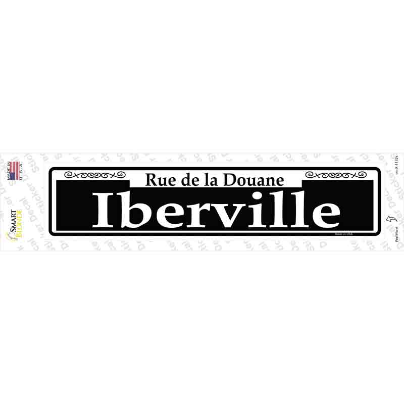 Iberville Novelty Narrow Sticker Decal