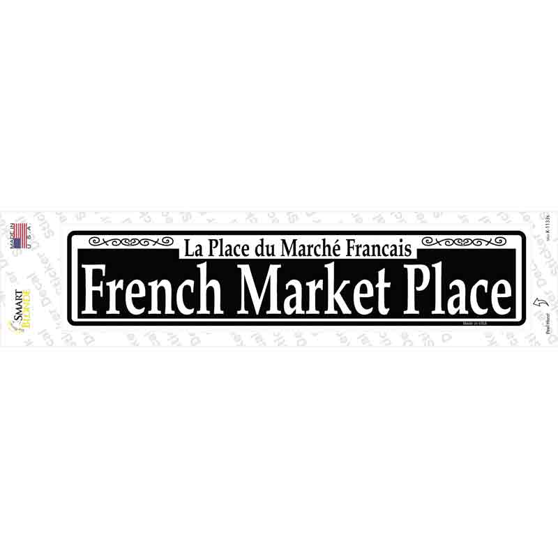French Market Place Novelty Narrow Sticker Decal