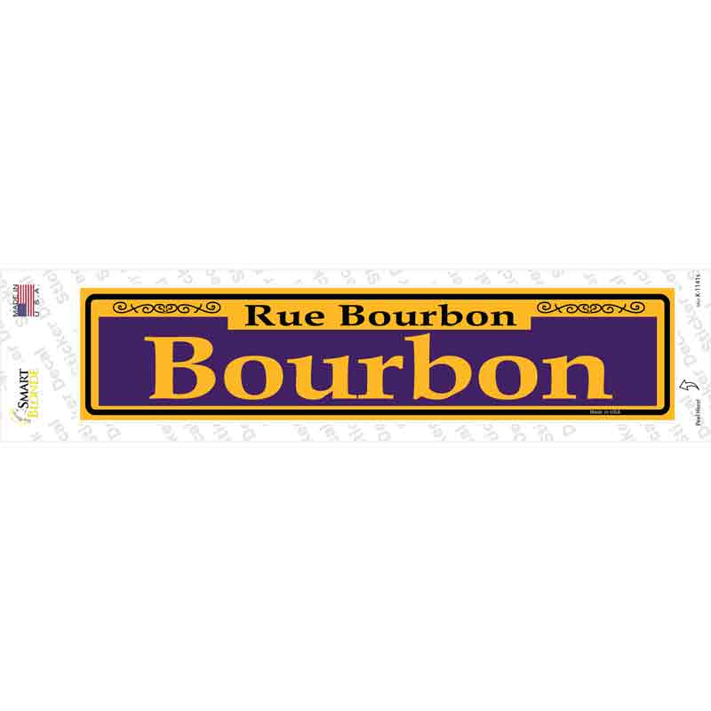 Bourbon Purple Novelty Narrow Sticker Decal