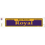 Royal Purple Novelty Narrow Sticker Decal