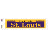 St. Louis Purple Novelty Narrow Sticker Decal