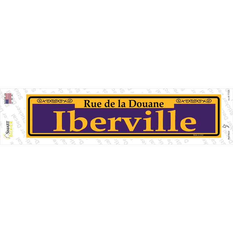 St. Ann Purple Novelty Narrow Sticker Decal