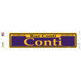 Conti Purple Novelty Narrow Sticker Decal