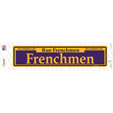 Frenchmen Purple Novelty Narrow Sticker Decal