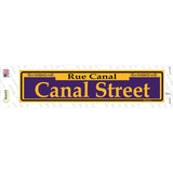 Canal Street Purple Novelty Narrow Sticker Decal