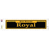 Royal Yellow Novelty Narrow Sticker Decal