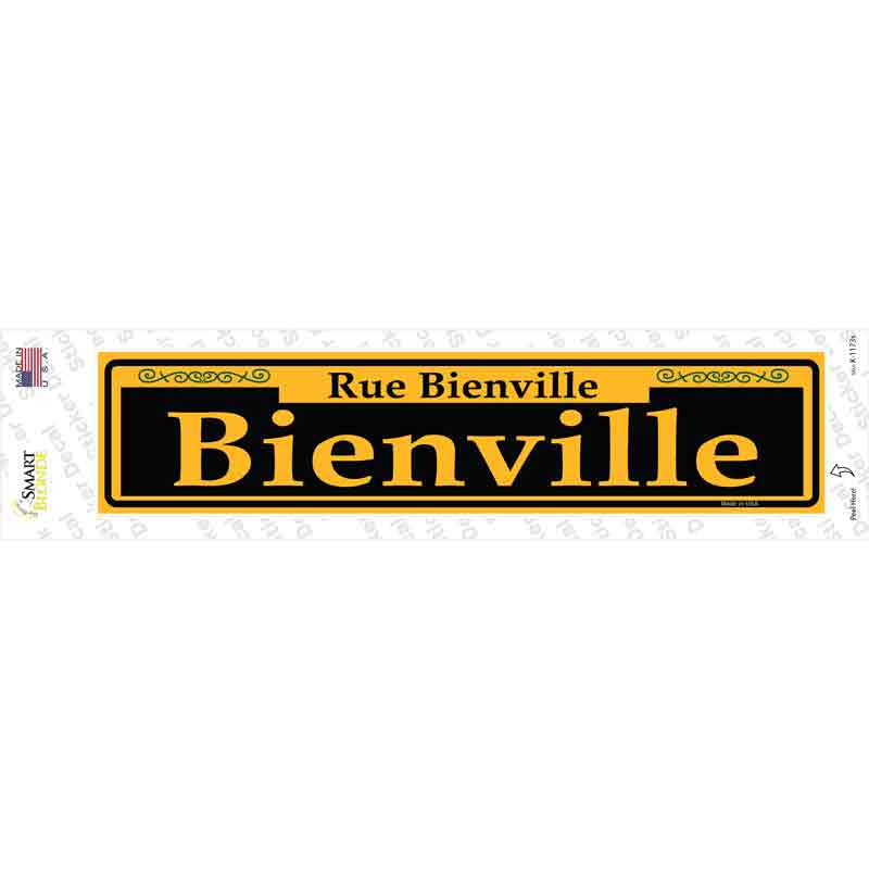 Bienville Yellow Novelty Narrow Sticker Decal