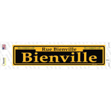 Bienville Yellow Novelty Narrow Sticker Decal