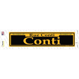 Conti Yellow Novelty Narrow Sticker Decal