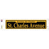 St. Charles Avenue Yellow Novelty Narrow Sticker Decal