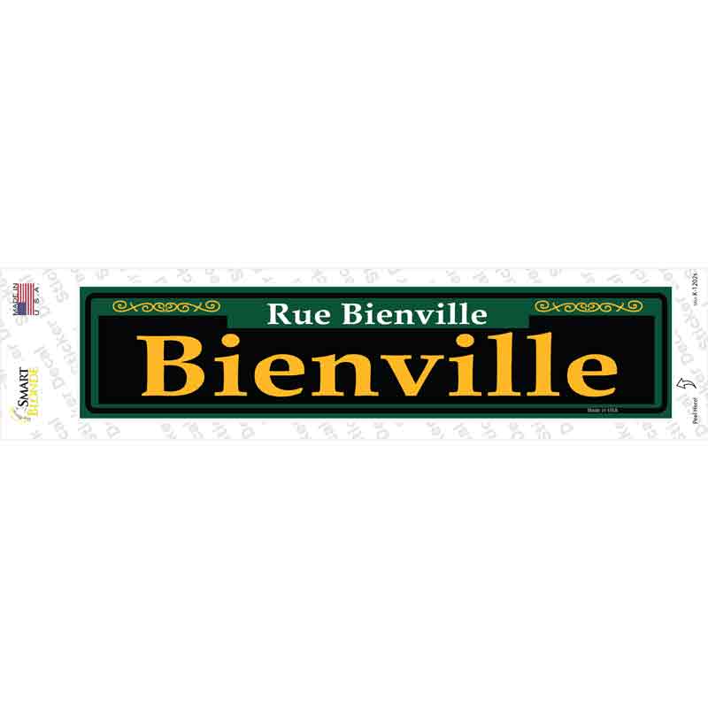 Bienville Green Novelty Narrow Sticker Decal
