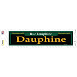 Dauphine Green Novelty Narrow Sticker Decal