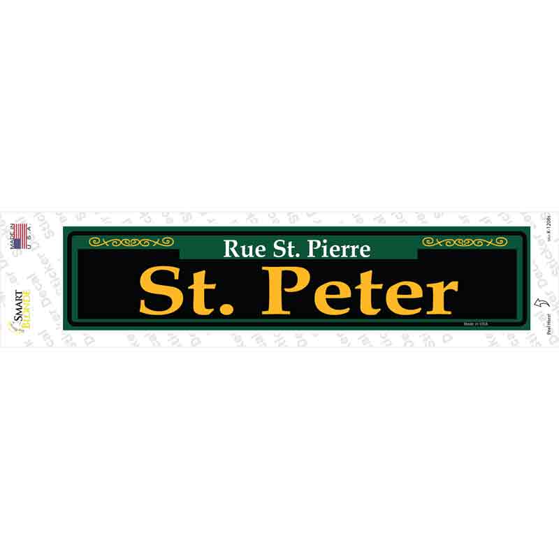 St. Peter Green Novelty Narrow Sticker Decal