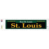 St. Louis Green Novelty Narrow Sticker Decal