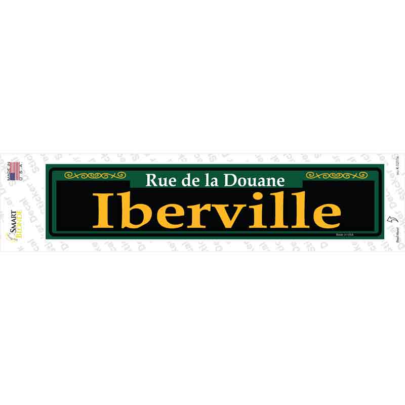 Iberville Green Novelty Narrow Sticker Decal