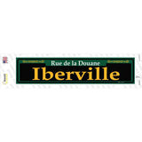 Iberville Green Novelty Narrow Sticker Decal