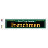 Frenchmen Green Novelty Narrow Sticker Decal