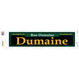 Dumaine Green Novelty Narrow Sticker Decal
