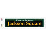 Jackson Square Green Novelty Narrow Sticker Decal