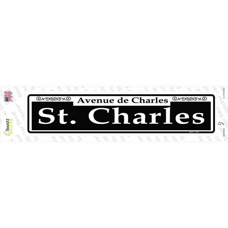 St. Charles Novelty Narrow Sticker Decal
