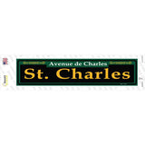 St. Charles Green Novelty Narrow Sticker Decal