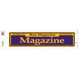 Magazine Purple Novelty Narrow Sticker Decal