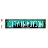 San Diego California City in Motion Novelty Narrow Sticker Decal