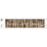 Kneel And Pray Novelty Narrow Sticker Decal