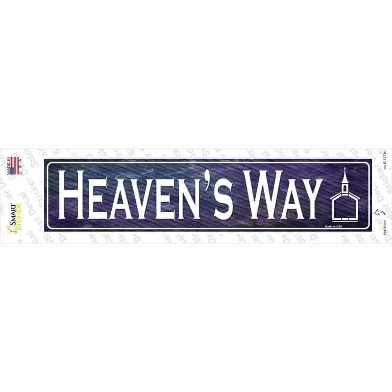 Heavens Way Novelty Narrow Sticker Decal