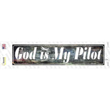 God Is My Pilot Novelty Narrow Sticker Decal