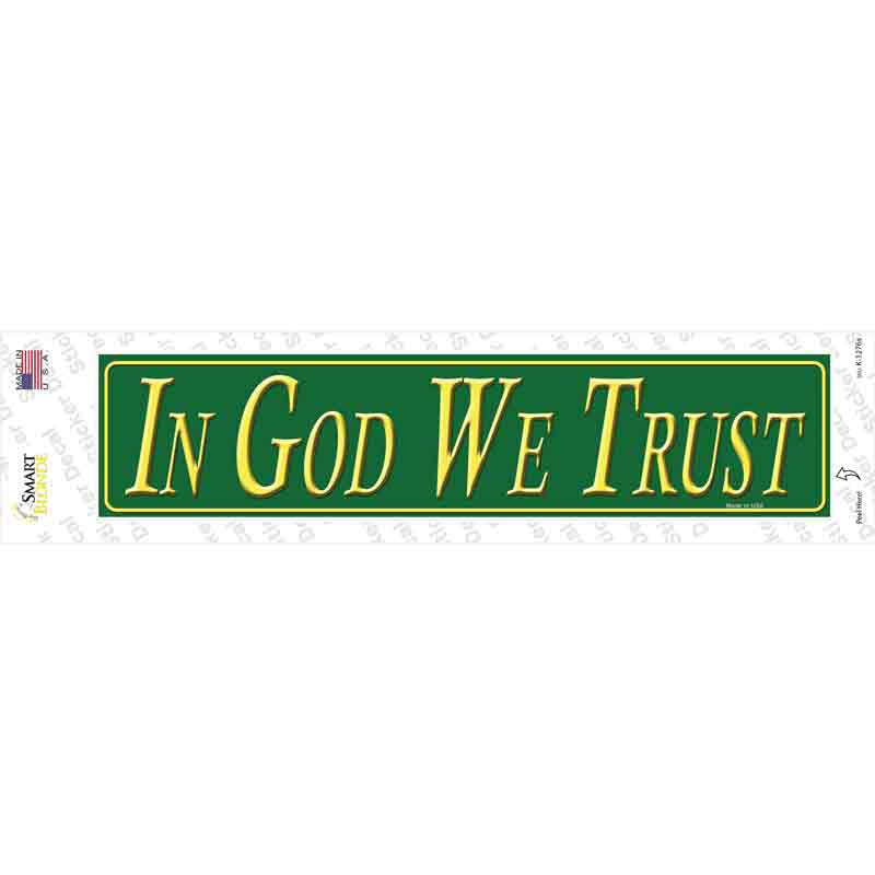 In God We Trust Novelty Narrow Sticker Decal