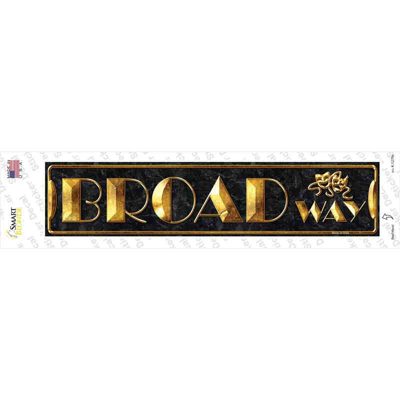 Broadway Theater Novelty Narrow Sticker Decal